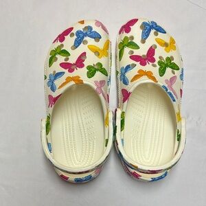 Colorful Butterfly Crocs